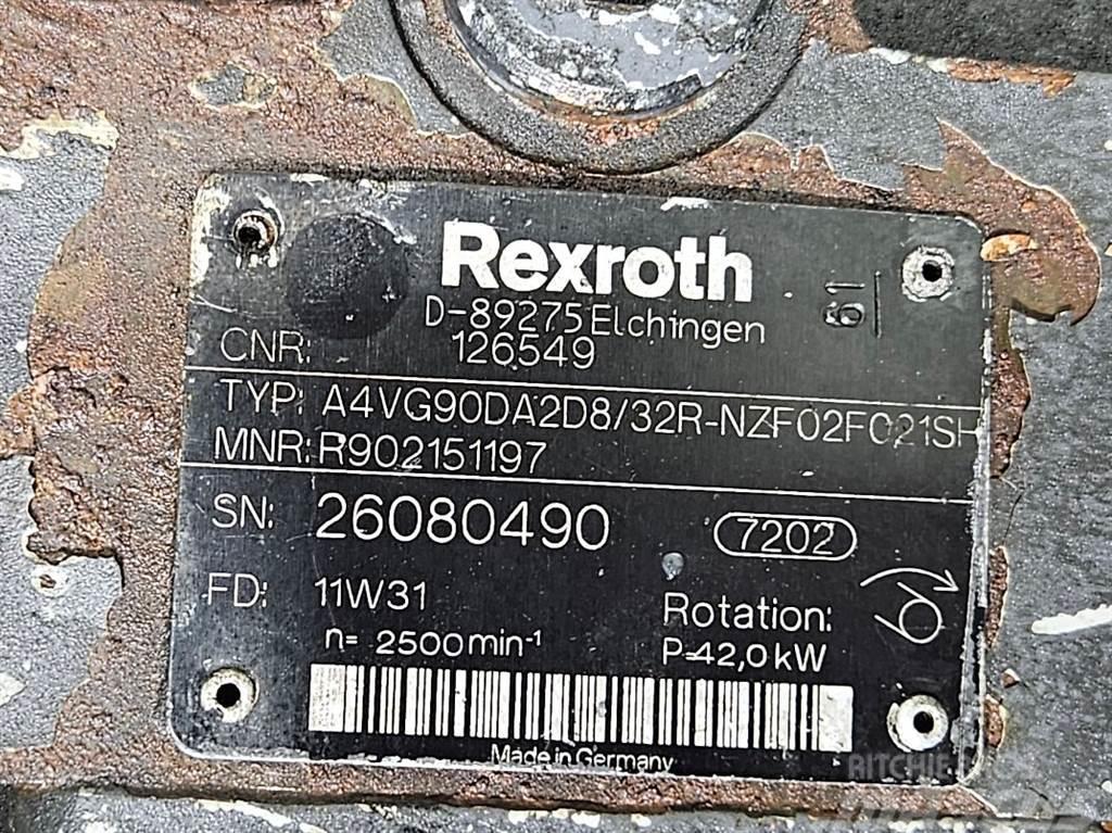 Rexroth A4VG90DA2D8/32R-Drive pump/Fahrpumpe/Rijpomp Hidravlika