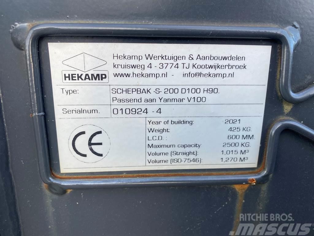 Terex Schaeff Ø50MM-Hekamp SCHEPBAK-S-200 D100 H90-Bucket Žlice