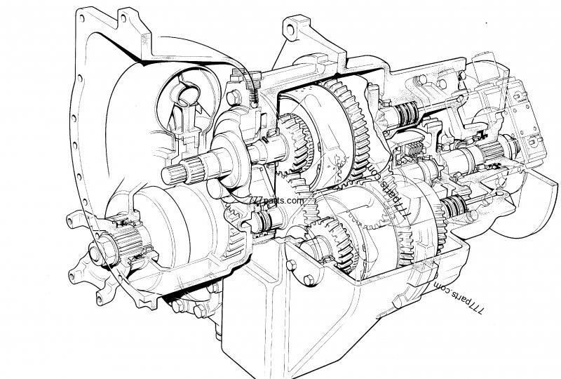 JCB PowerShift gearbox 1:1.495 JCB 542-70 Menjalnik