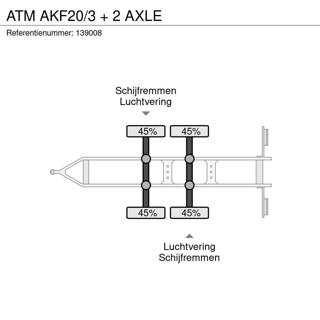 ATM AKF20/3 + 2 AXLE Plato/keson prikolice