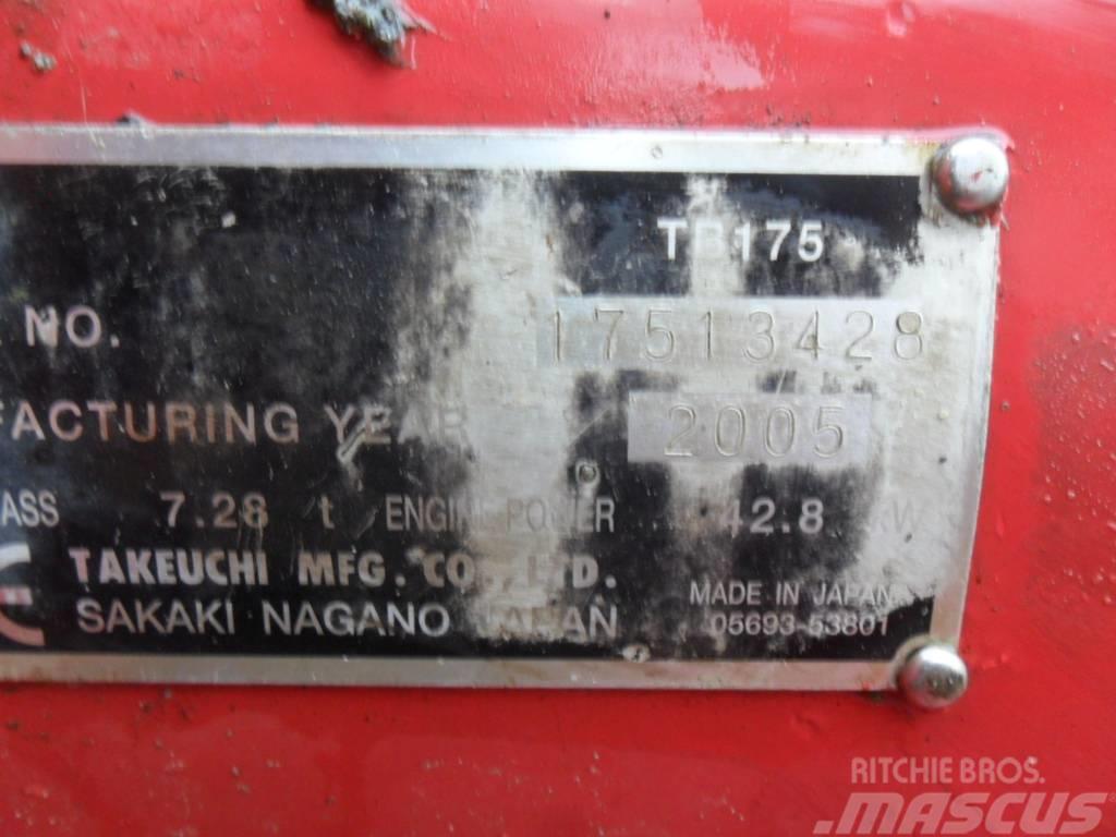 Takeuchi TB175 Midi bagri 7t – 12t