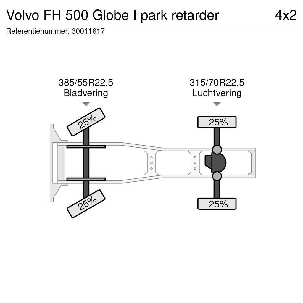 Volvo FH 500 Globe I park retarder Vlačilci