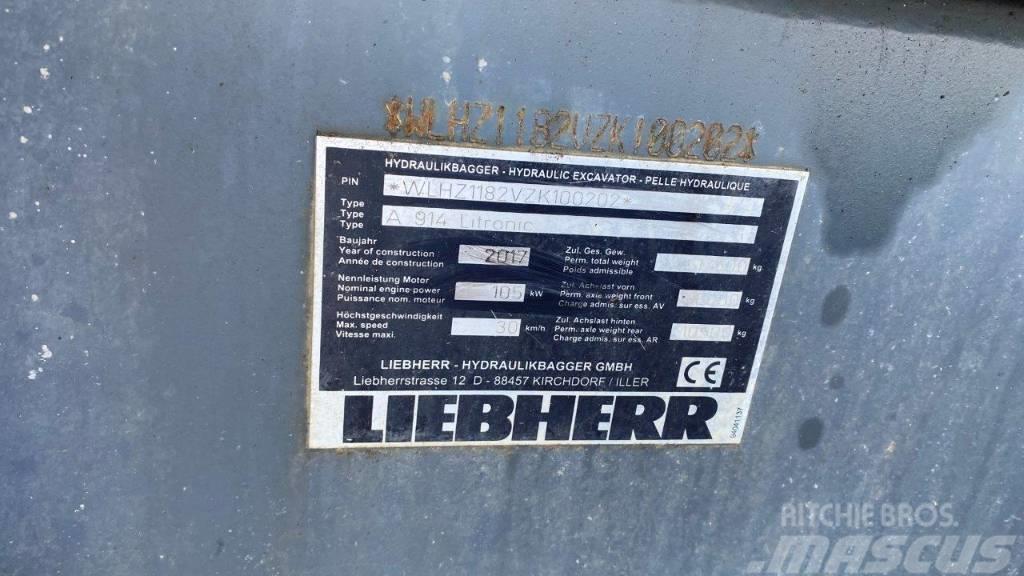 Liebherr A 914 Litronic Bagri na kolesih