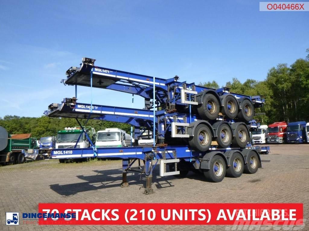 Dennison Stack - 3 x container trailer 20-30-40-45 ft Kontejnerske polprikolice