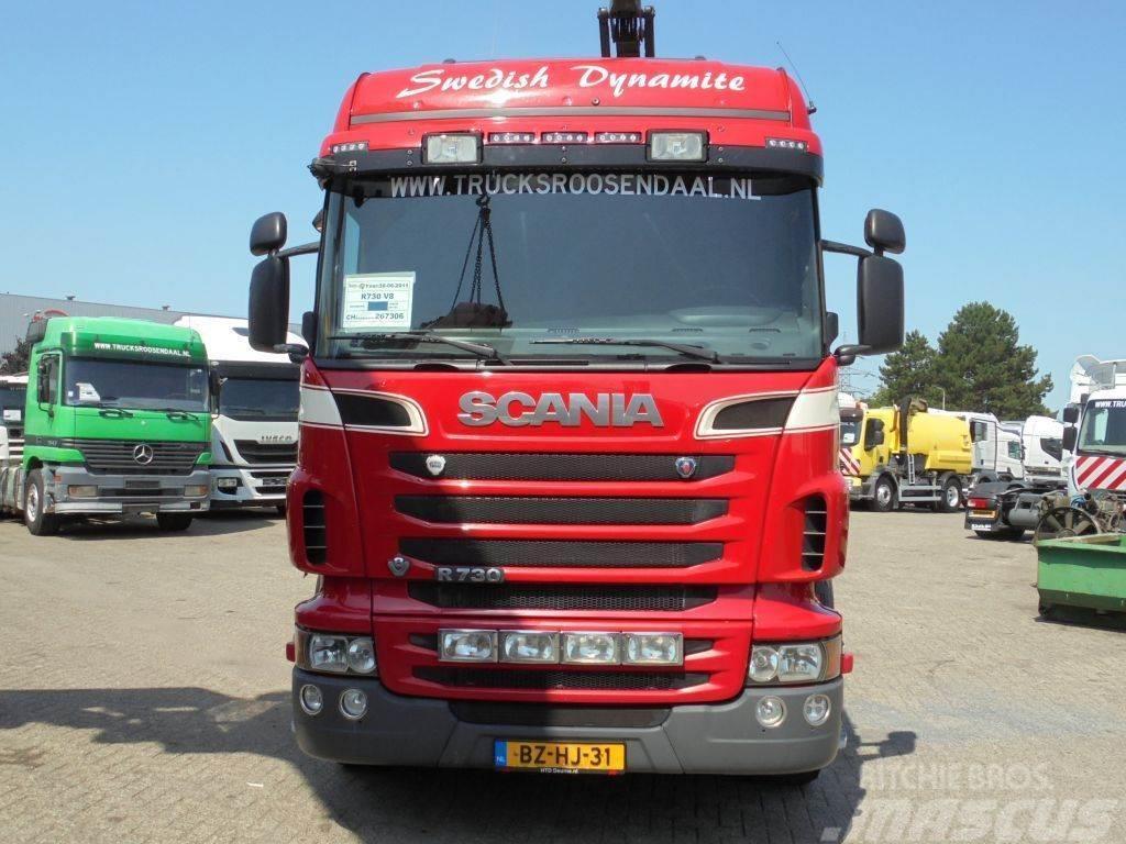 Scania R730 V8 + Euro 5 + Loglift 115Z + 6X4 + DISCOUNTED Rabljeni žerjavi za vsak teren