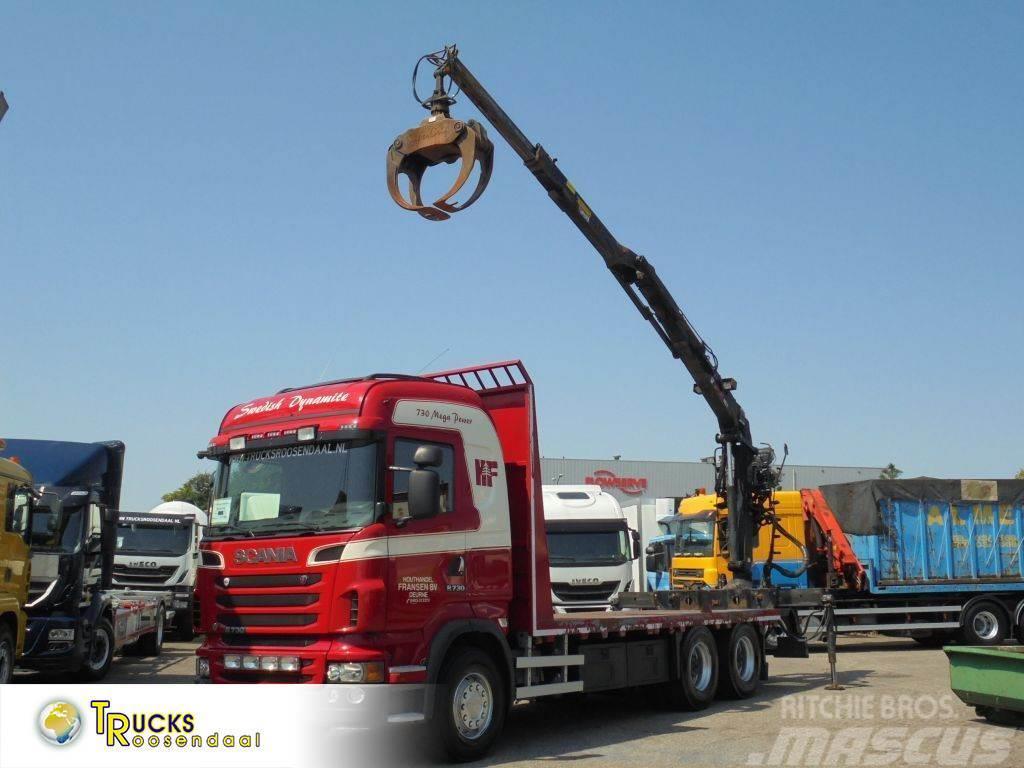 Scania R730 V8 + Euro 5 + Loglift 115Z + 6X4 + DISCOUNTED Rabljeni žerjavi za vsak teren