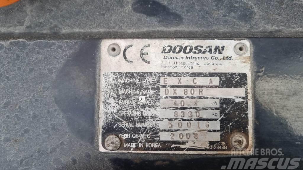 Doosan DX 80 R Midi bagri 7t – 12t