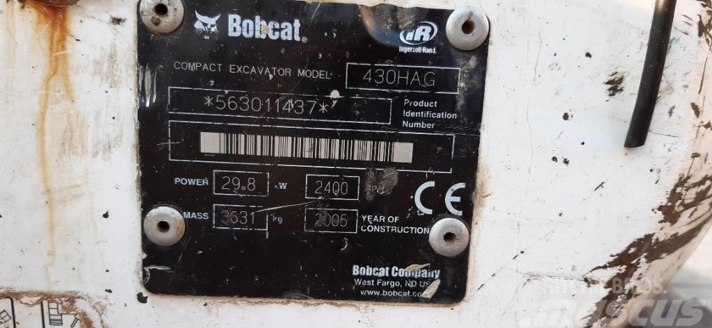 Bobcat 430 HAG Mini bagri <7t