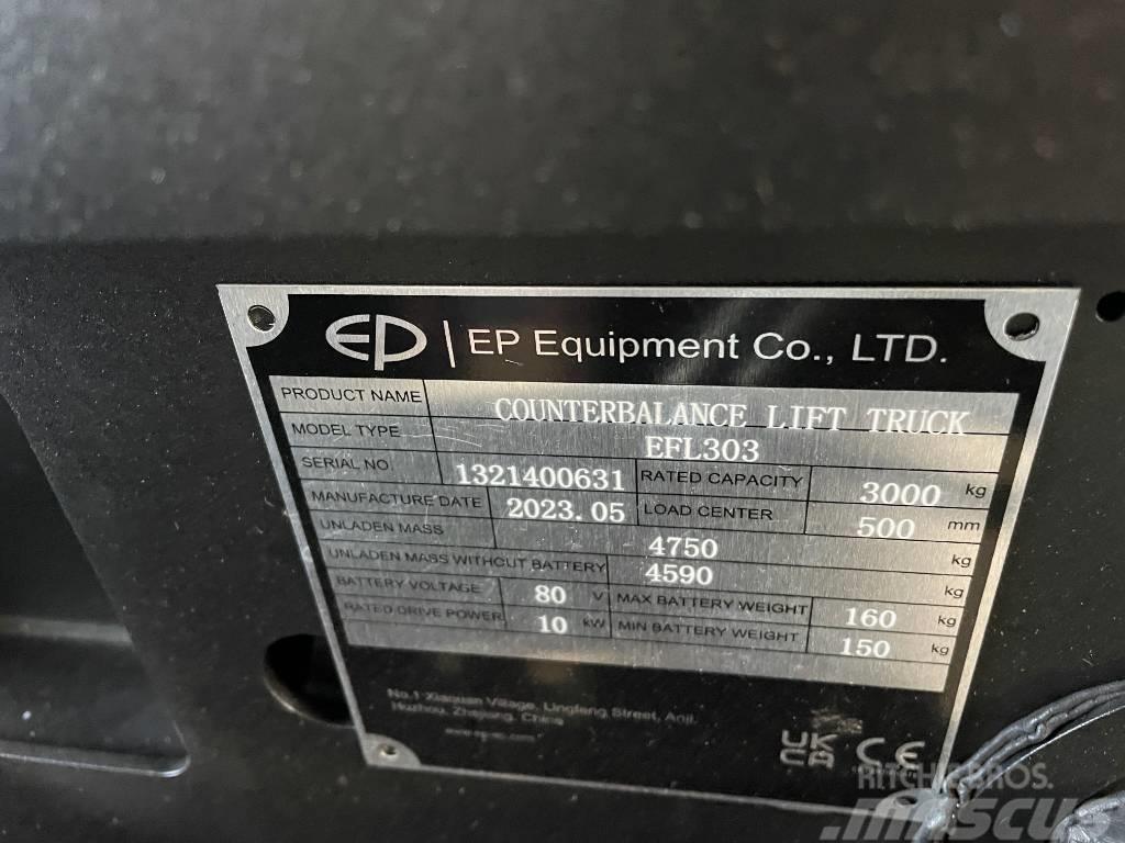 EP EFL303, Triplex, 4800mm, Vollkabine, Lithium Električni viličarji