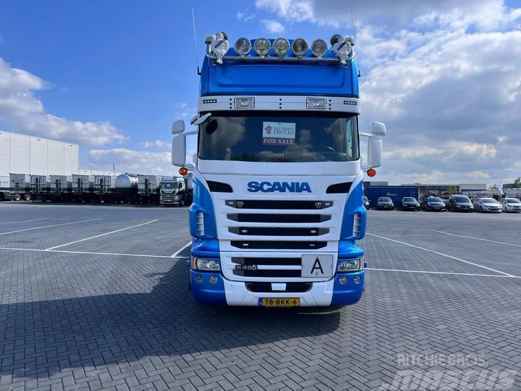 Scania R480 ful air, retarder euro 6, hooklift Kotalni prekucni tovornjaki