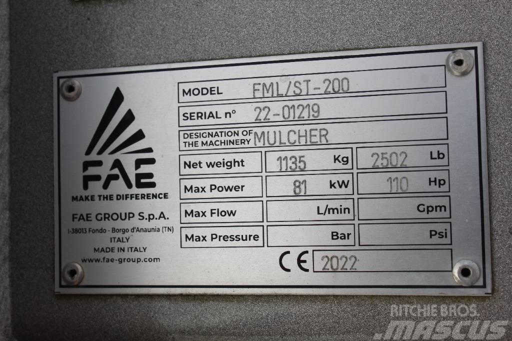 FAE Ex-Demo FML/ST-200 Forestry Mulcher Gozdarski mulčerji