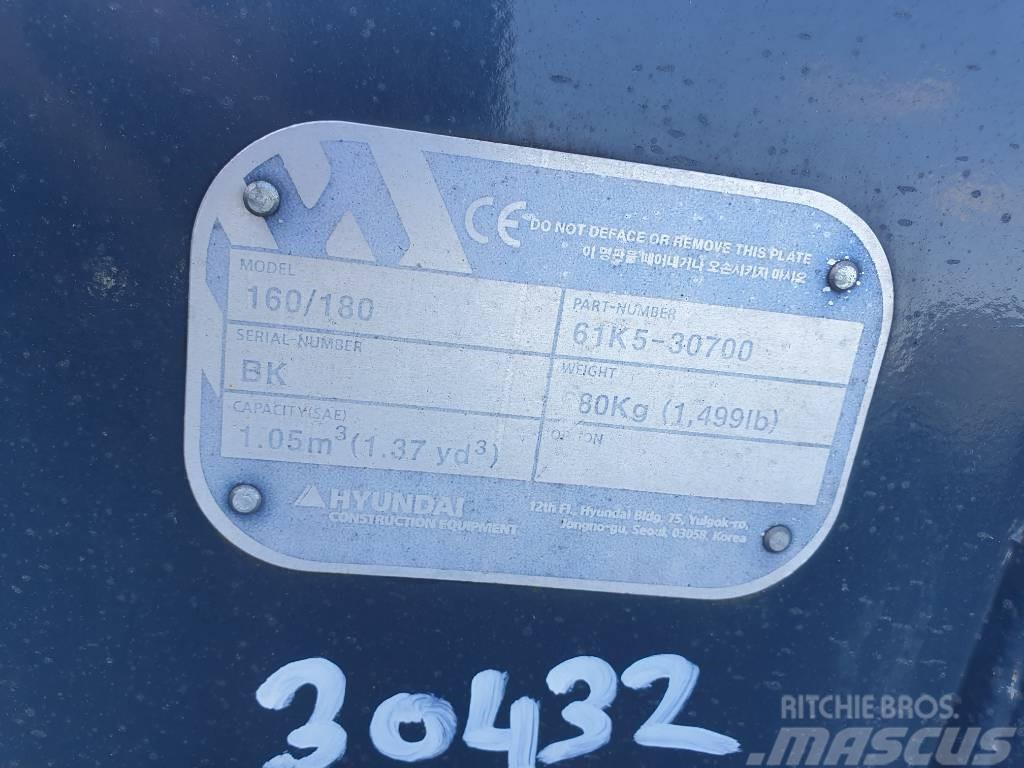 Hyundai Excvator Bucket, 61K5-30700, 180 Žlice