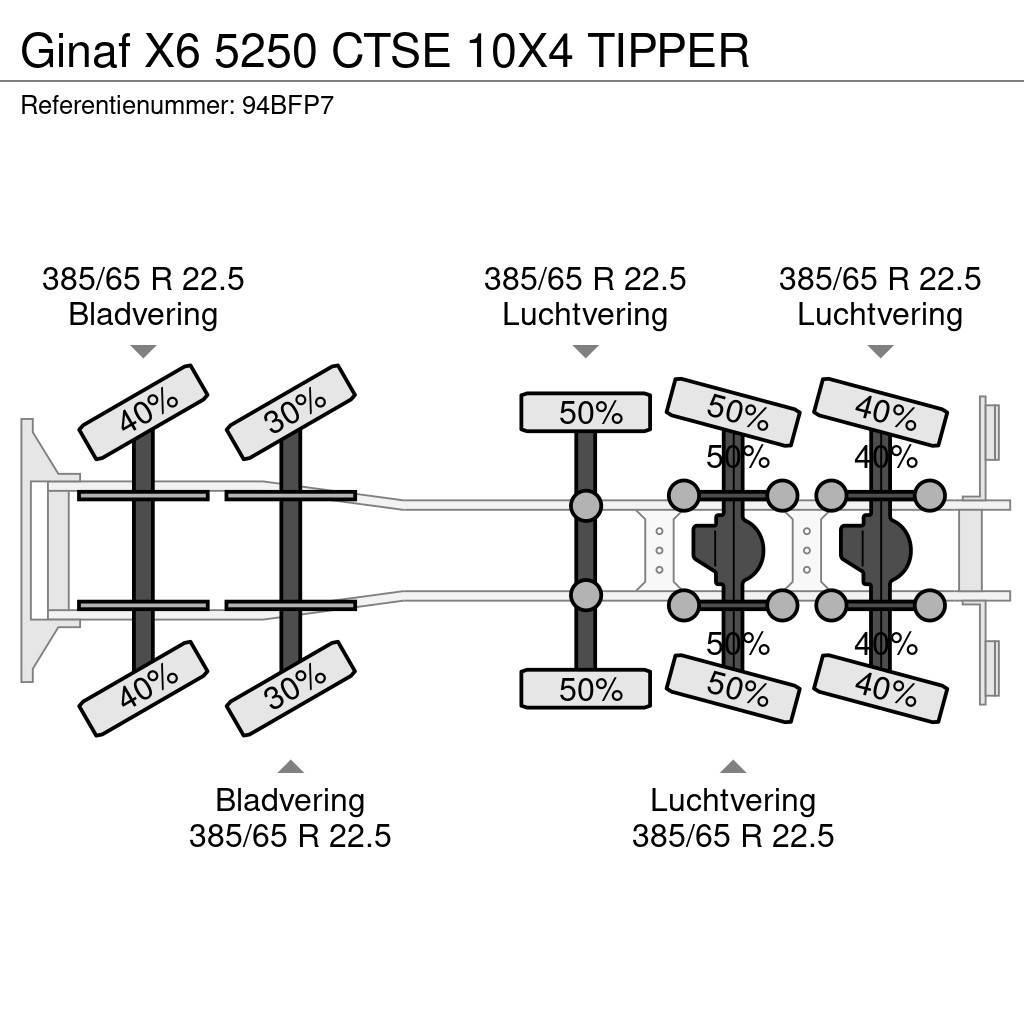 Ginaf X6 5250 CTSE 10X4 TIPPER Kiper tovornjaki