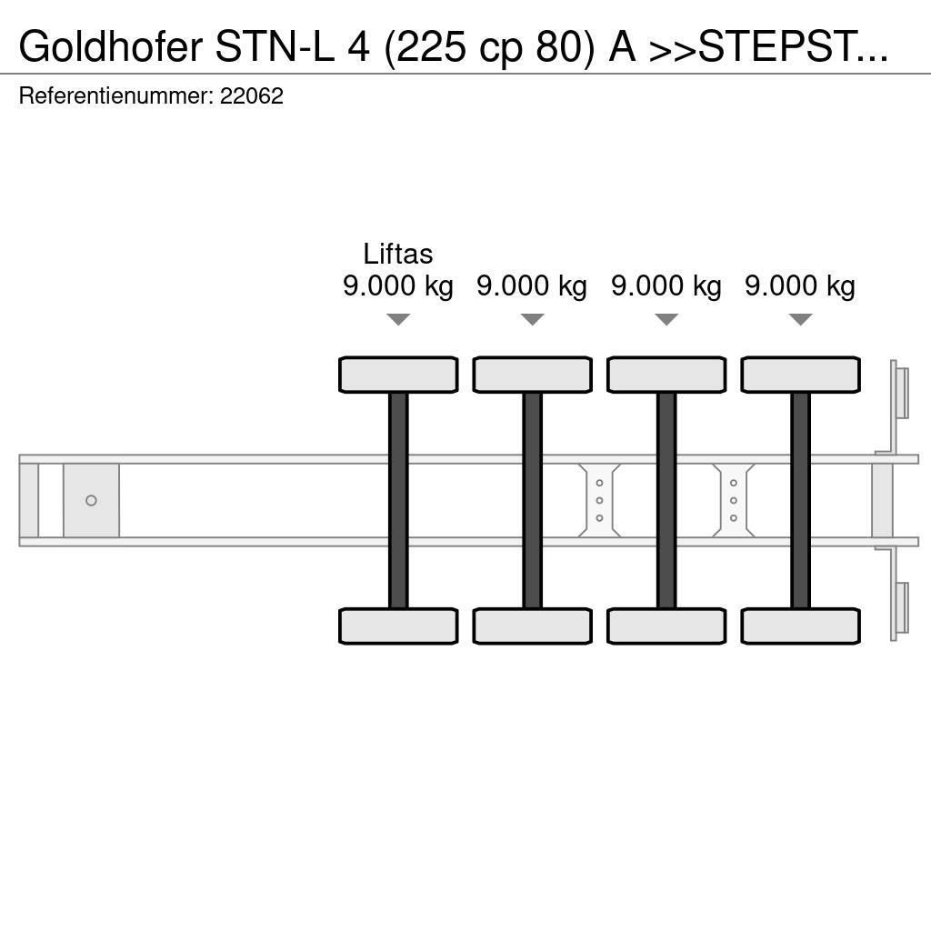 Goldhofer STN-L 4 (225 cp 80) A >>STEPSTAR<< (CARGOPLUS® tyr Nizko noseče polprikolice