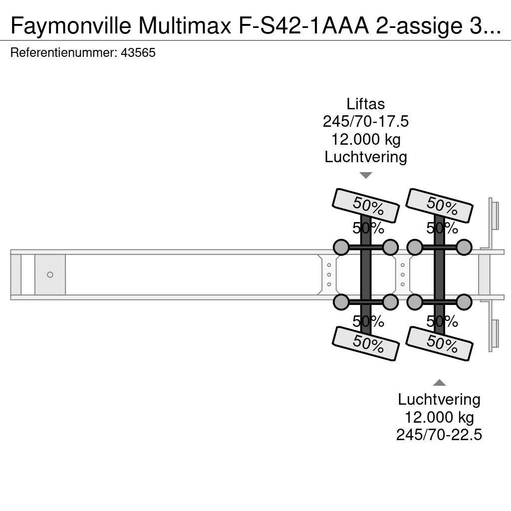 Faymonville Multimax F-S42-1AAA 2-assige 3,90 meter Extandable Nizko noseče polprikolice