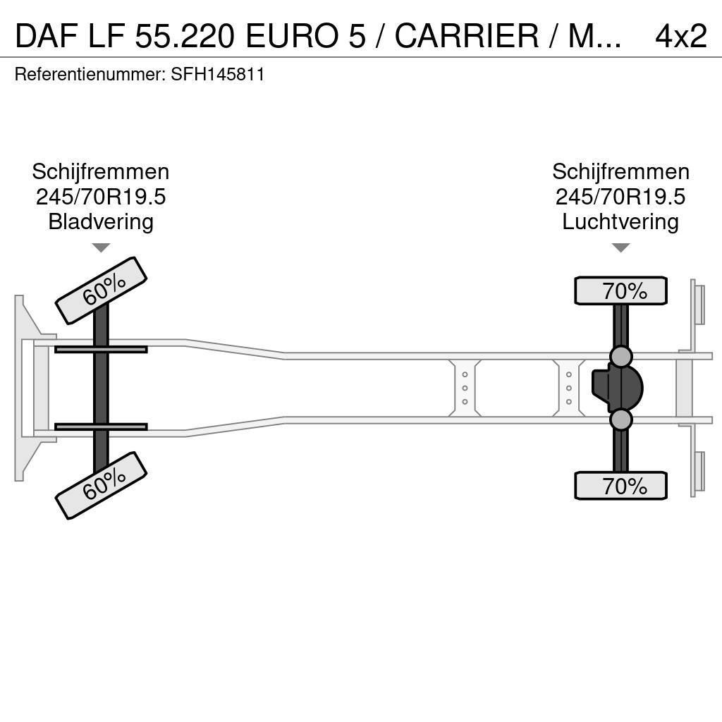 DAF LF 55.220 EURO 5 / CARRIER / MULTITEMPERATUUR / DH Tovornjaki hladilniki