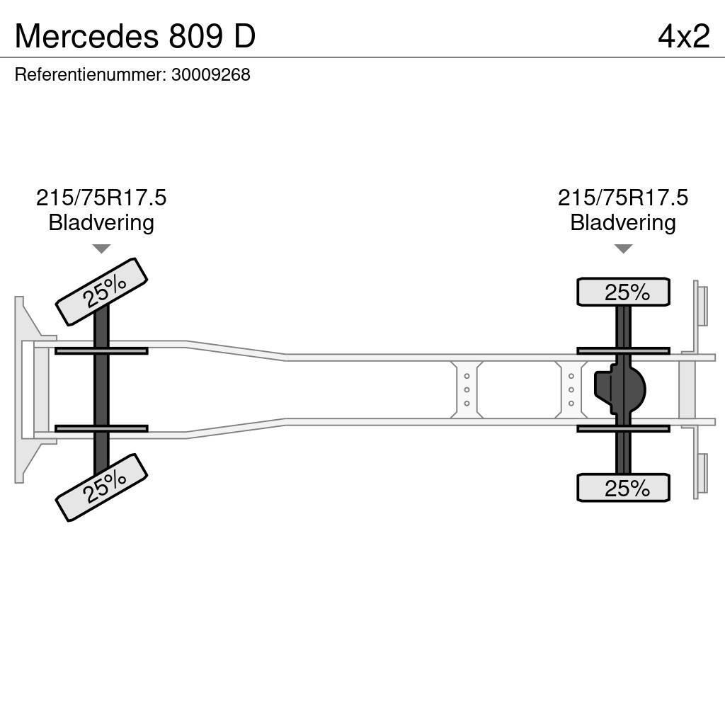 Mercedes-Benz 809 D Tovornjaki s kesonom/platojem