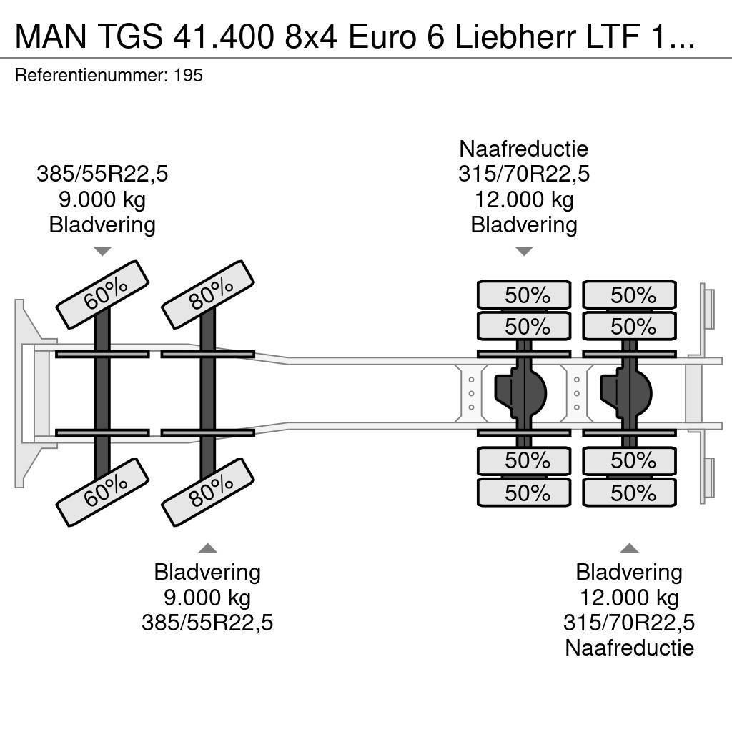 MAN TGS 41.400 8x4 Euro 6 Liebherr LTF 1060-4.1 Rabljeni žerjavi za vsak teren
