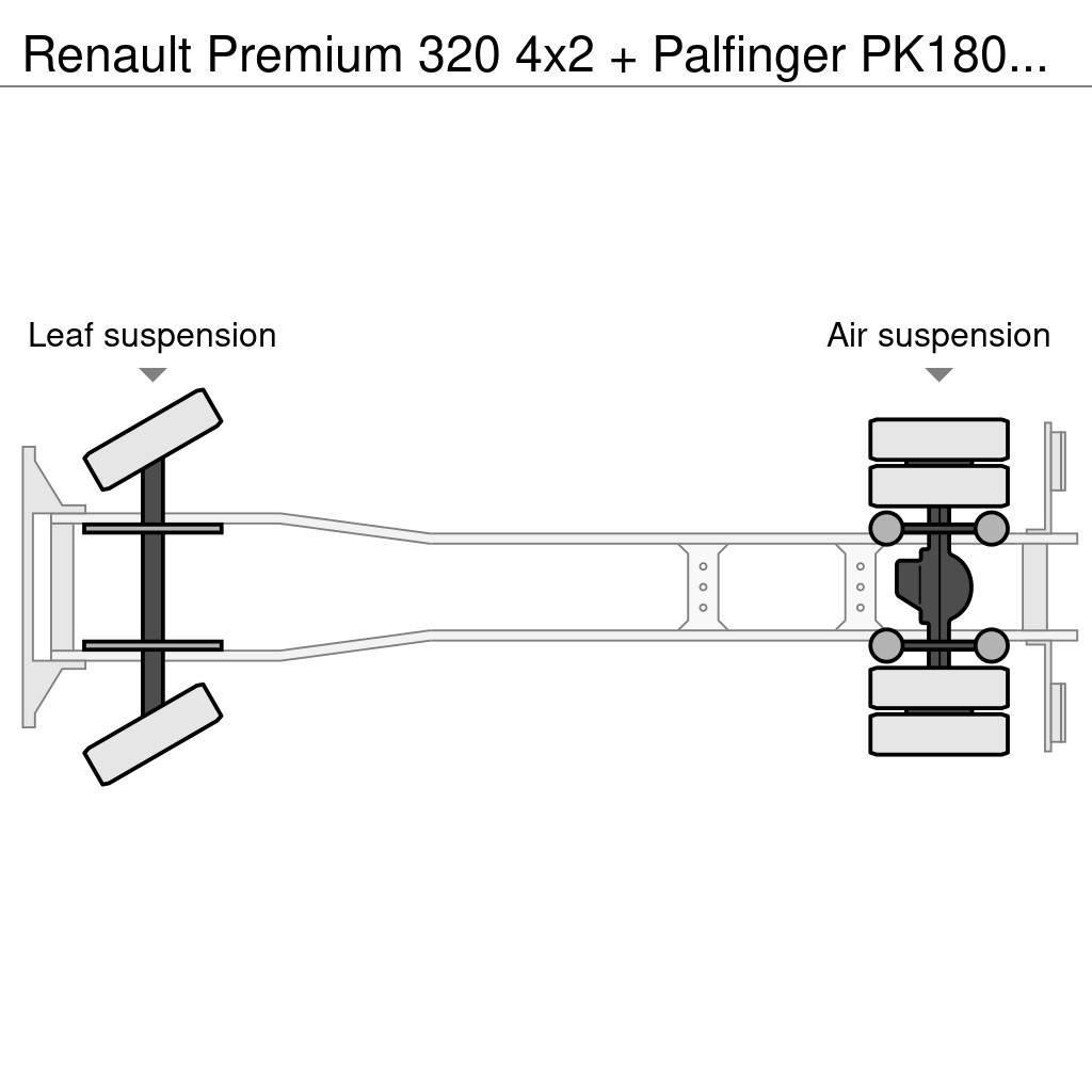Renault Premium 320 4x2 + Palfinger PK18002-EH C (Year 201 Kotalni prekucni tovornjaki