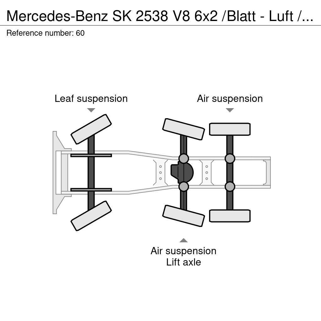 Mercedes-Benz SK 2538 V8 6x2 /Blatt - Luft / Lenk / Liftachse Vlačilci