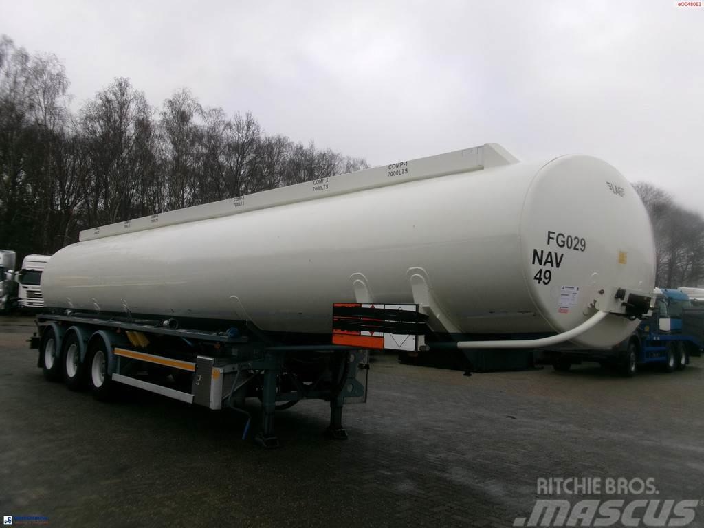 LAG Fuel tank alu 44.5 m3 / 6 comp + pump Polprikolice cisterne