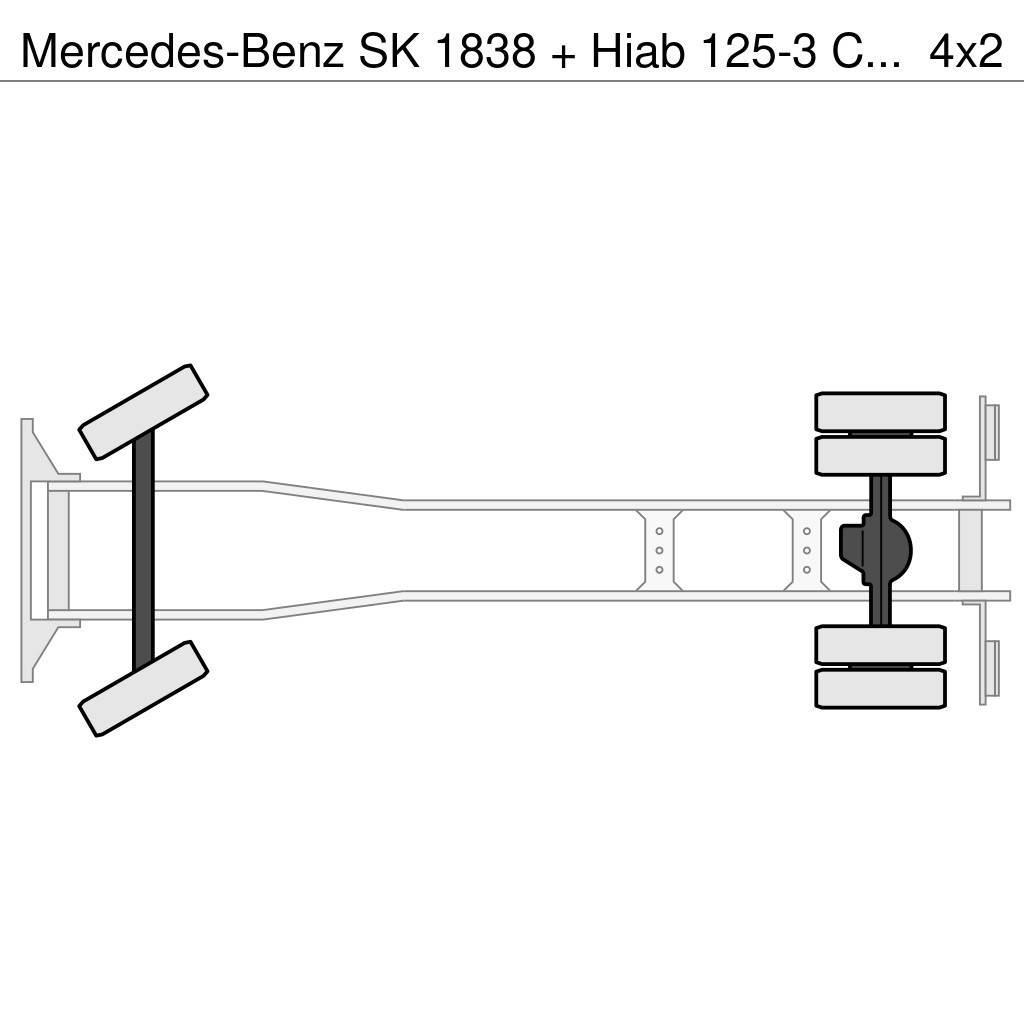 Mercedes-Benz SK 1838 + Hiab 125-3 Crane Rabljeni žerjavi za vsak teren