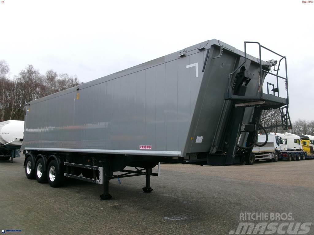 Kempf Tipper trailer alu 55.5 m3 + tarpaulin Polprikolice prekucniki - kiper