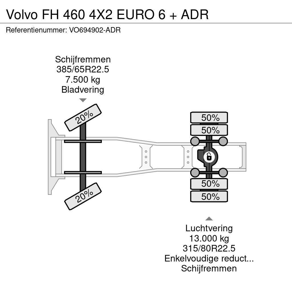 Volvo FH 460 4X2 EURO 6 + ADR Vlačilci