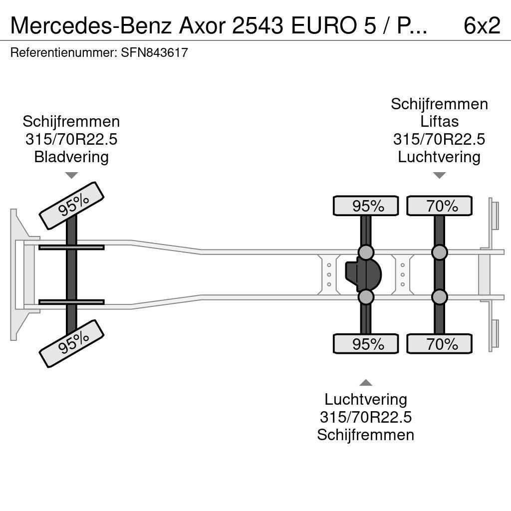Mercedes-Benz Axor 2543 EURO 5 / PTO / AIRCO / EPS 3 PEDALEN / L Kotalni prekucni tovornjaki
