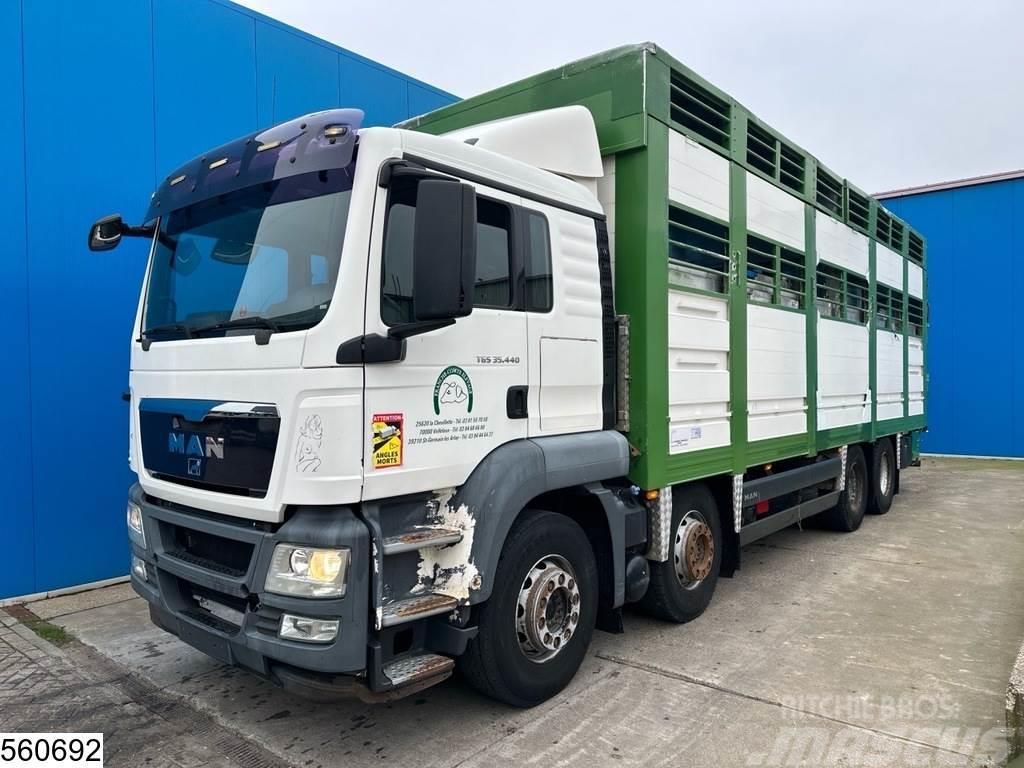 MAN TGS 35 440 8x4,EURO 5,Retarder,Animal transport,2 Tovornjaki za prevoz živine