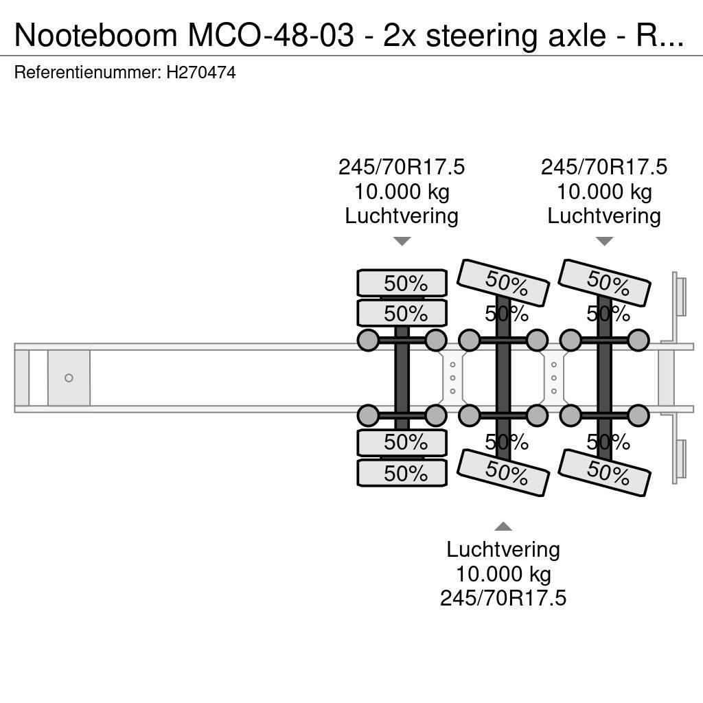 Nooteboom MCO-48-03 - 2x steering axle - Ramps - SAF Axle - Nizko noseče polprikolice
