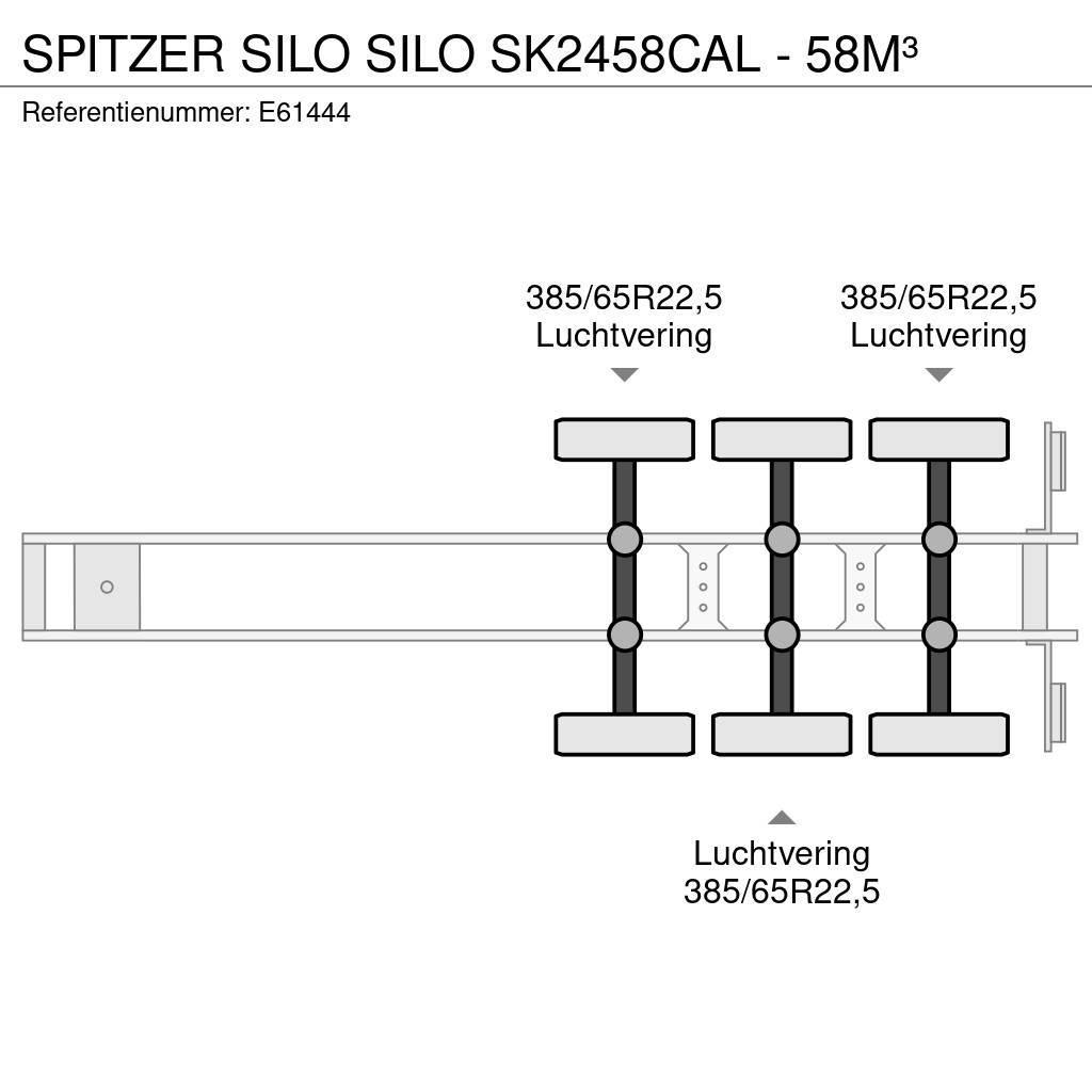Spitzer Silo SILO SK2458CAL - 58M³ Polprikolice cisterne
