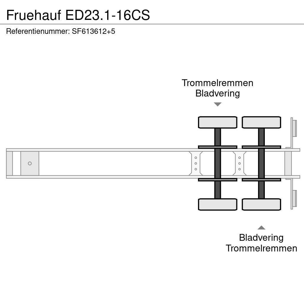 Fruehauf ED23.1-16CS Nizko noseče polprikolice