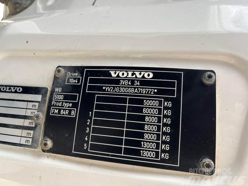 Volvo FMX 500 10x4 RETARDER / FULL STEEL / BOX L=6358 mm Kiper tovornjaki