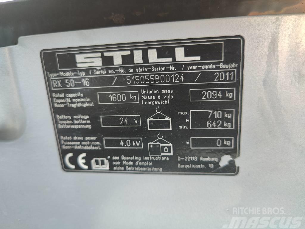 Still RX50-16 sähkövastapainotrukki Električni viličarji