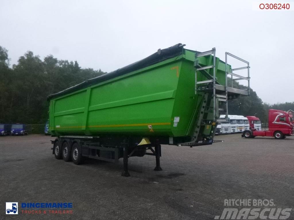 Schmitz Cargobull Tipper trailer steel 58 m3 + tarpaulin Plato/keson polprikolice