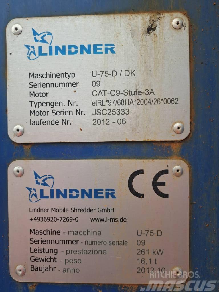 Lindner U75D Stroji za razrez odpada