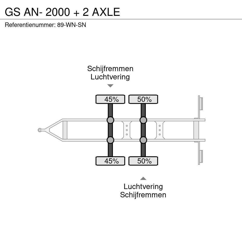 GS AN- 2000 + 2 AXLE Plato/keson prikolice