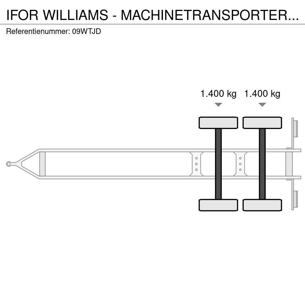 Ifor Williams - MACHINETRANSPORTER TRAILER AANHANGER MARGE Plato/keson prikolice