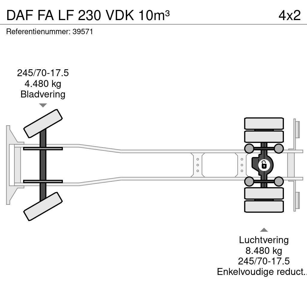 DAF FA LF 230 VDK 10m³ Komunalni tovornjaki