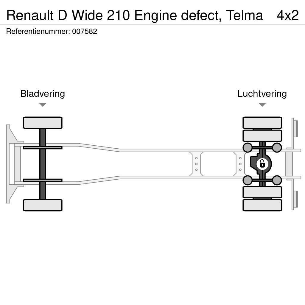 Renault D Wide 210 Engine defect, Telma Tovornjaki s kesonom/platojem