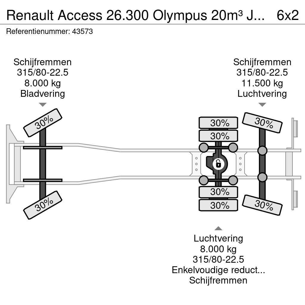 Renault Access 26.300 Olympus 20m³ Just 187.041 km! Komunalni tovornjaki