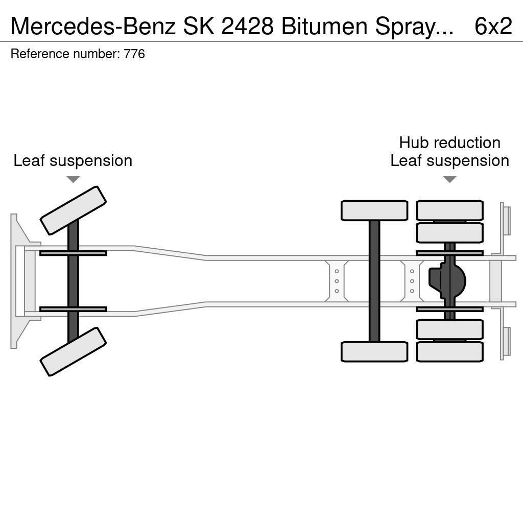 Mercedes-Benz SK 2428 Bitumen Sprayer 11.000L Good Condition Škropilnice za bitumen