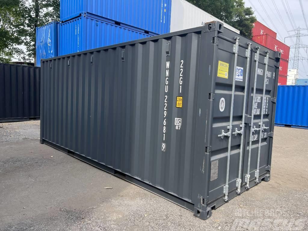  20' DV Lagercontainer ONE WAY Seecontainer/RAL7016 Kontejnerji za skladiščenje