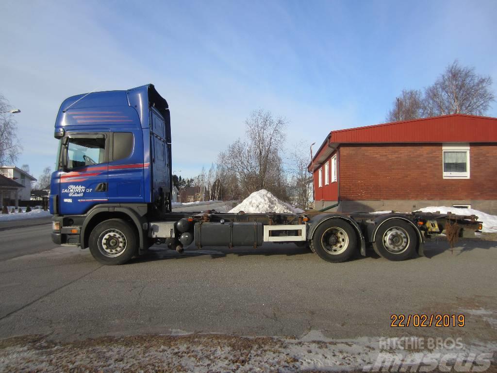 Scania R 124 LB 6X2 4700 Kontejnerski tovornjaki