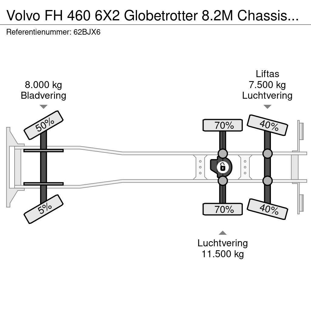 Volvo FH 460 6X2 Globetrotter 8.2M Chassis Xenon NL Truc Tovornjaki-šasije