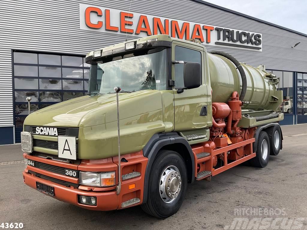 Scania T 124 Euro 2 Manual Assmann Saug aufbau 13m³ Vakuumski tovornjaki