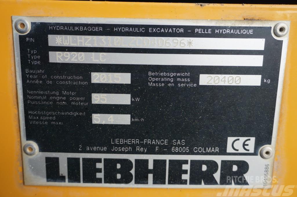 Liebherr R 920 LC Bagri goseničarji