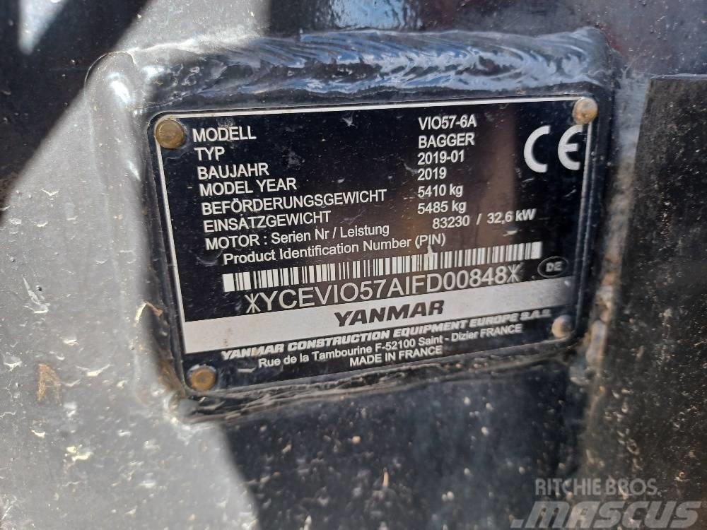 Yanmar VIO57-6A Mini bagri <7t