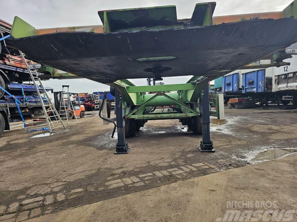 Renders Euro 700 2 axle 20 ft chassis air susp merccedes d Kontejnerske polprikolice